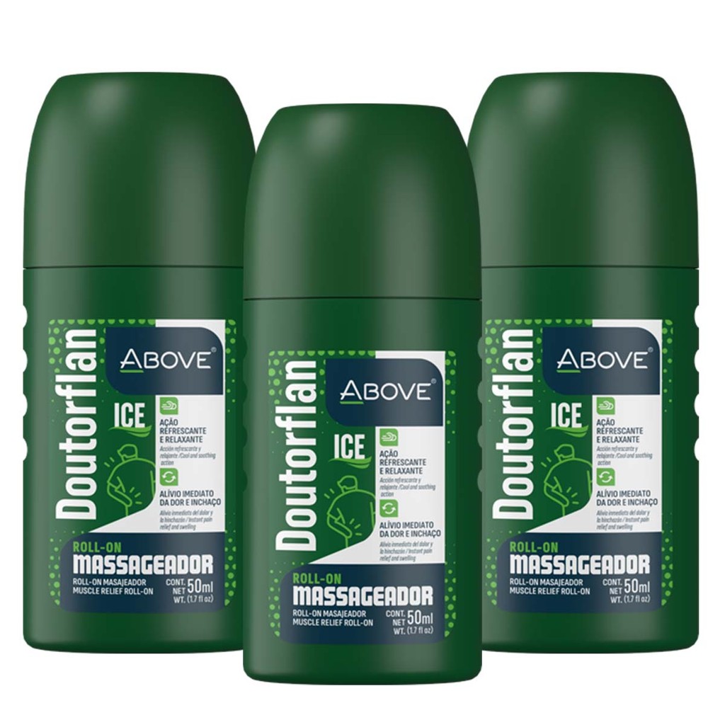 Kit 3 und Massageador Above Rollon Doutorflan 50ml em Oferta na Shopee