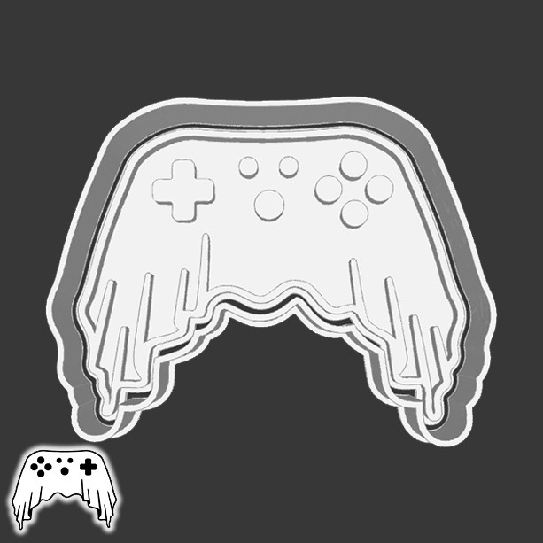 Cortador de Biscoito Dia das Bruxas -HORROR GAMING CONTROLLER GHOST GAMEPAD / JOYSTICK