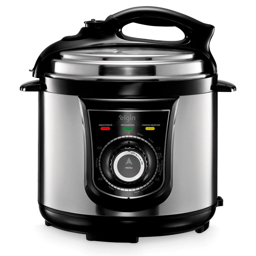 Panela de Pressão Elétrica Inox 840W 4 Litros Elgin - 220V