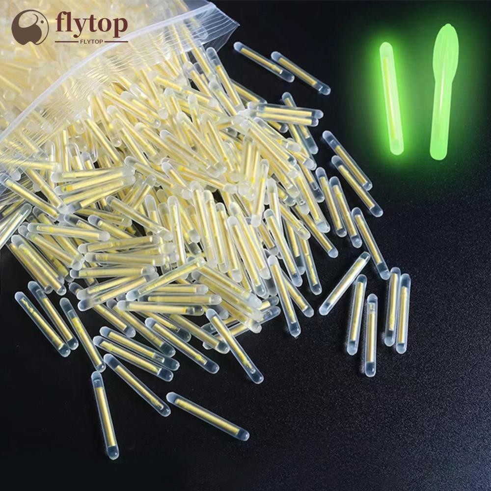 50/100 Pçs 2.2-4.5mm Luz Noite Pesca Flutuador Vara Luzes Brilho Escuro Útil Fluorescente Lightstick