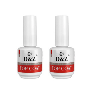 Kit 2 Top Coat Selante D&Z Extra Brilho 15ml Unha Gel Acrigel Fibra NH em Oferta na Shopee