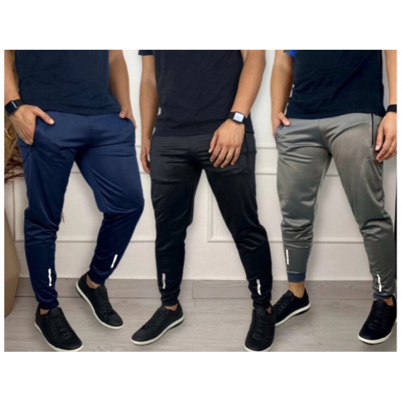 CALÇA MASCULINA JOGGER REFLETIVO KIT-COM 3 PEÇAS  PROMOÇÃO