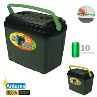 Caixa Térmica PopStar 7L 10 Latas Compacta com Alça Camping em Oferta na Shopee