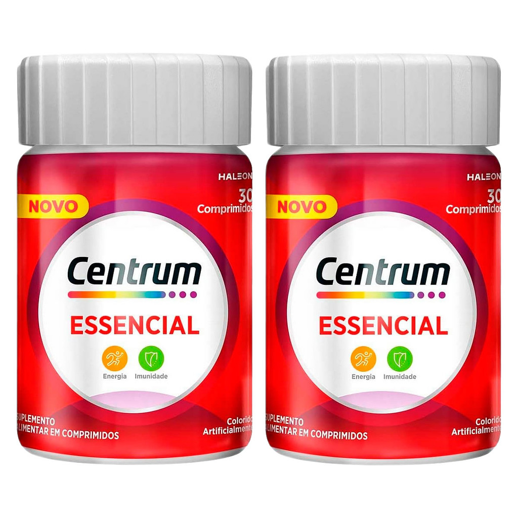 Kit 2 Unid Centrum Essencial 30 Comprimidos em Oferta na Shopee