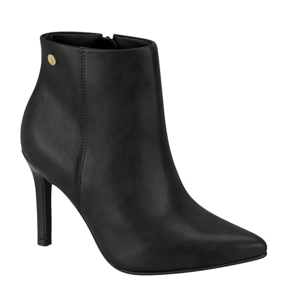 Bota Coturno Vizzano Feminino Salto Fino Cano Curto 3049219