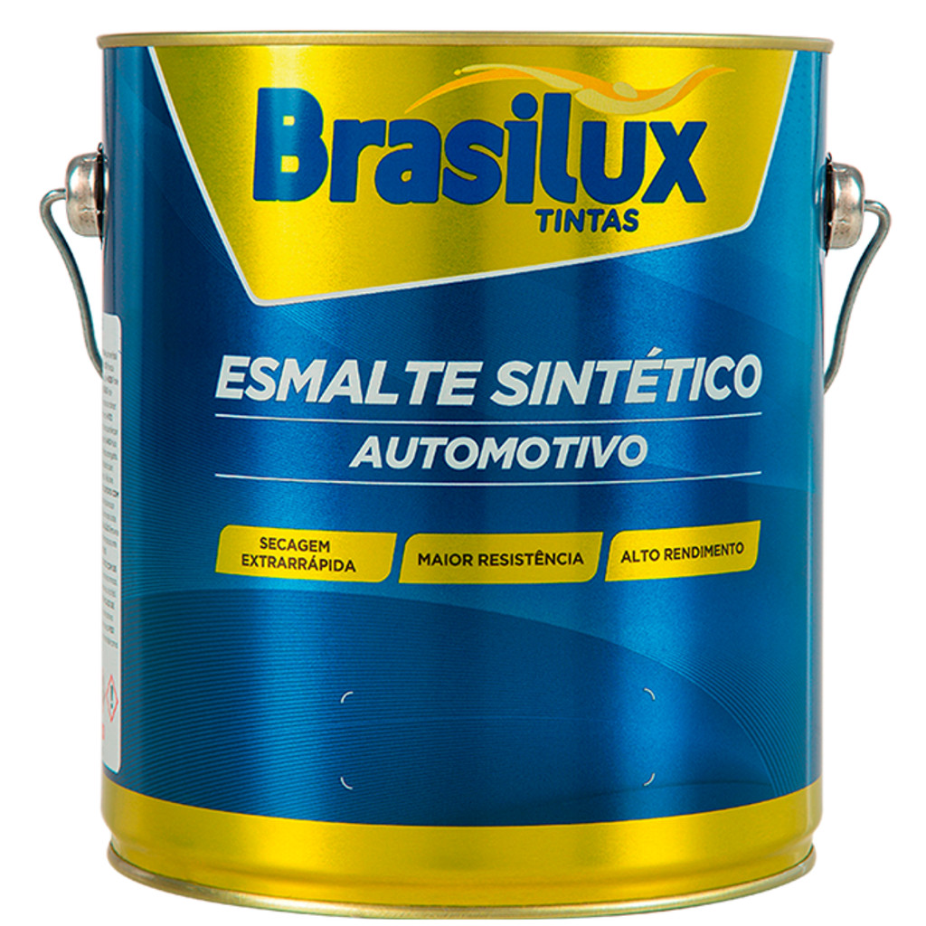 Tinta Esmalte Sintético Preto Fosco Automotivo 3,6L Brasilux em Oferta na Shopee