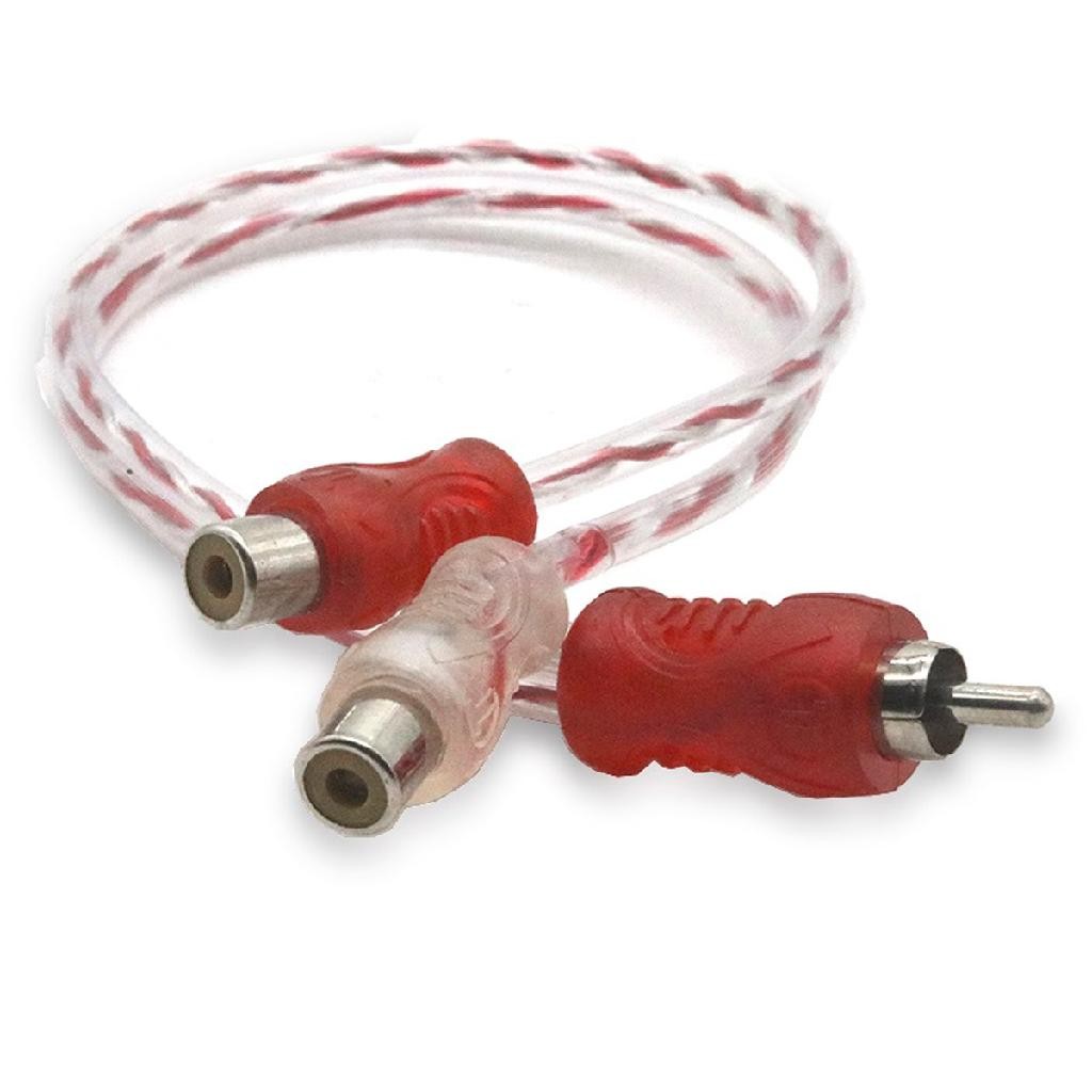 Cabo RCA Y com 1 Macho E 2 Fêmeas Blindado Vermelho Prata 4 milímetros Módulo Potência Amplificador em Oferta na Shopee