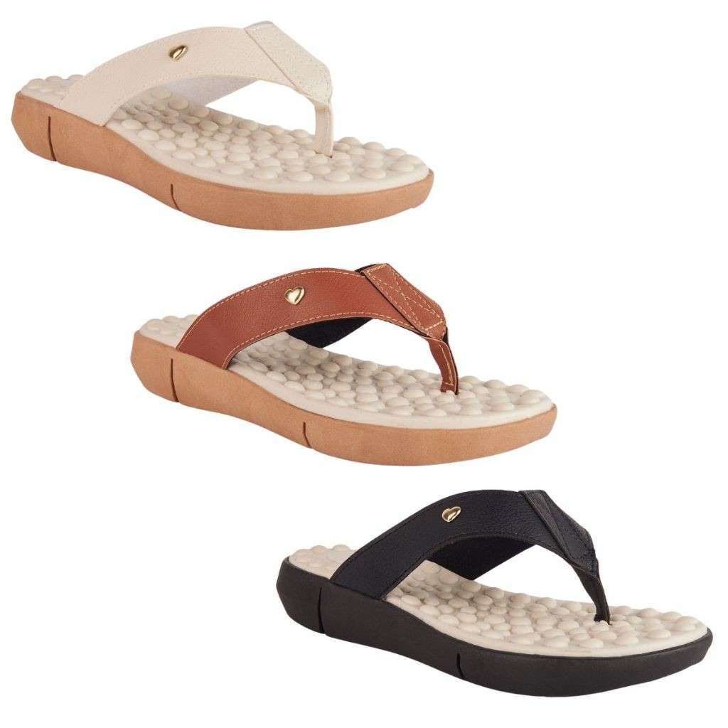 Kit 2 Par Chinelo Feminino Ortopédico Sandália Tamanco Esporão Sola Eva Massageadora Confortável em Oferta na Shopee