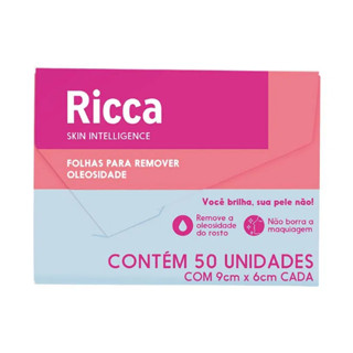 Ricca Folhas para Remover Oleosidade com 50 Un Ref 3716 em Oferta na Shopee