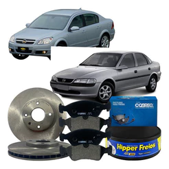 Kit Disco Freio Dianteiro Pastilha Gm Vectra 1999 Á 2008
