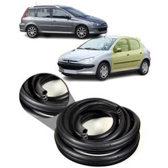 Borracha Vedação das Portas Dianteiras e Traseiras Peugeot 206 207 208 307 308 1999 até 2022
