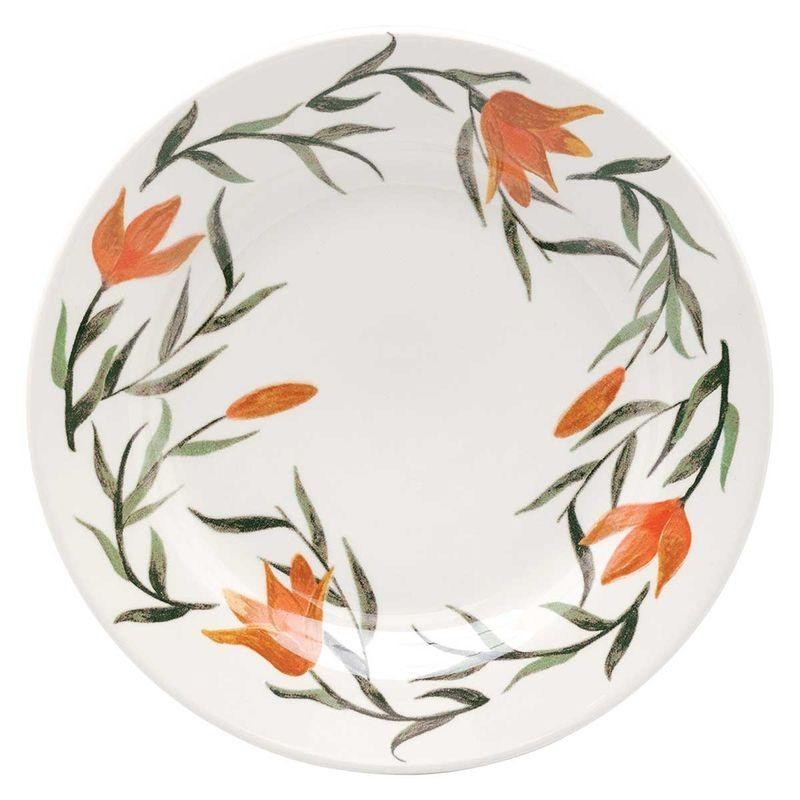 Jogo De 6 Pratos Rasos 24 Cm Donna Lírios em Oferta na Shopee