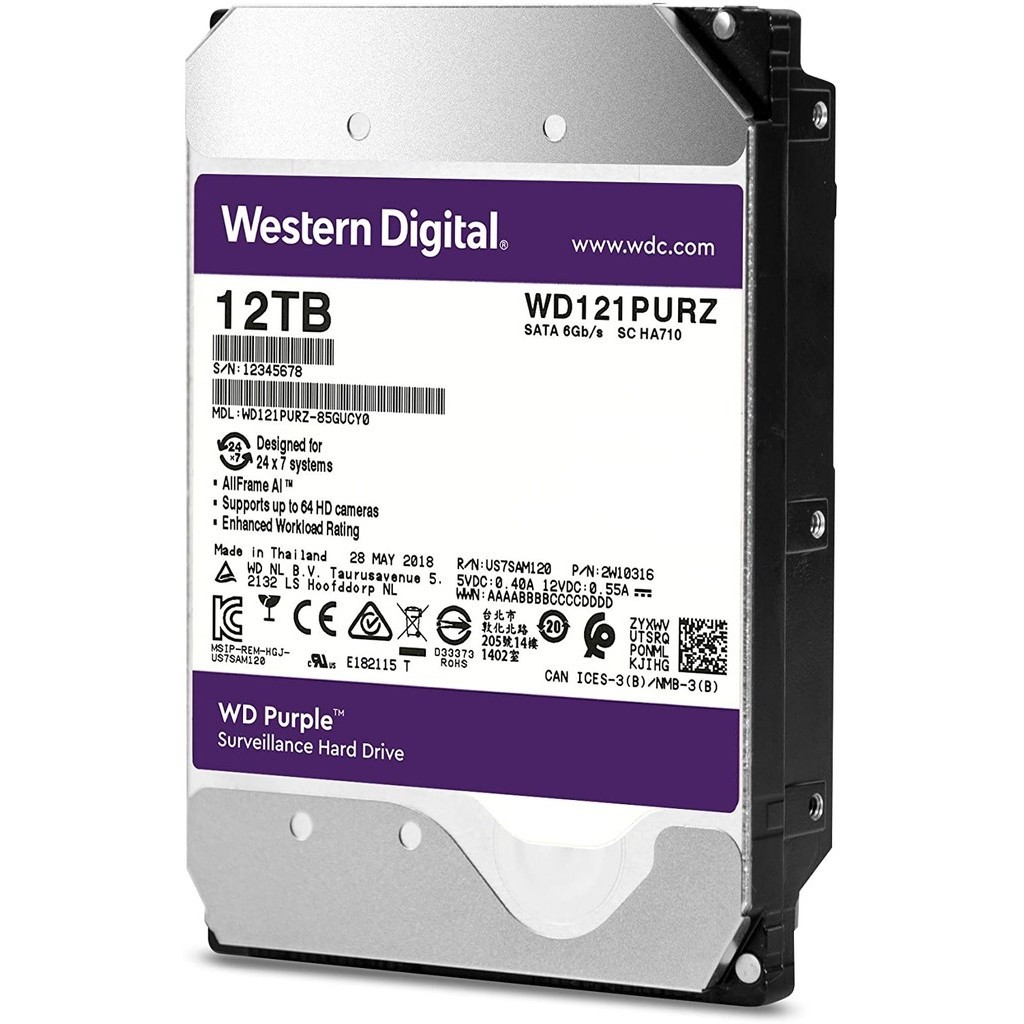 HD PURPLE PRO 12TB WESTERN DIGITAL