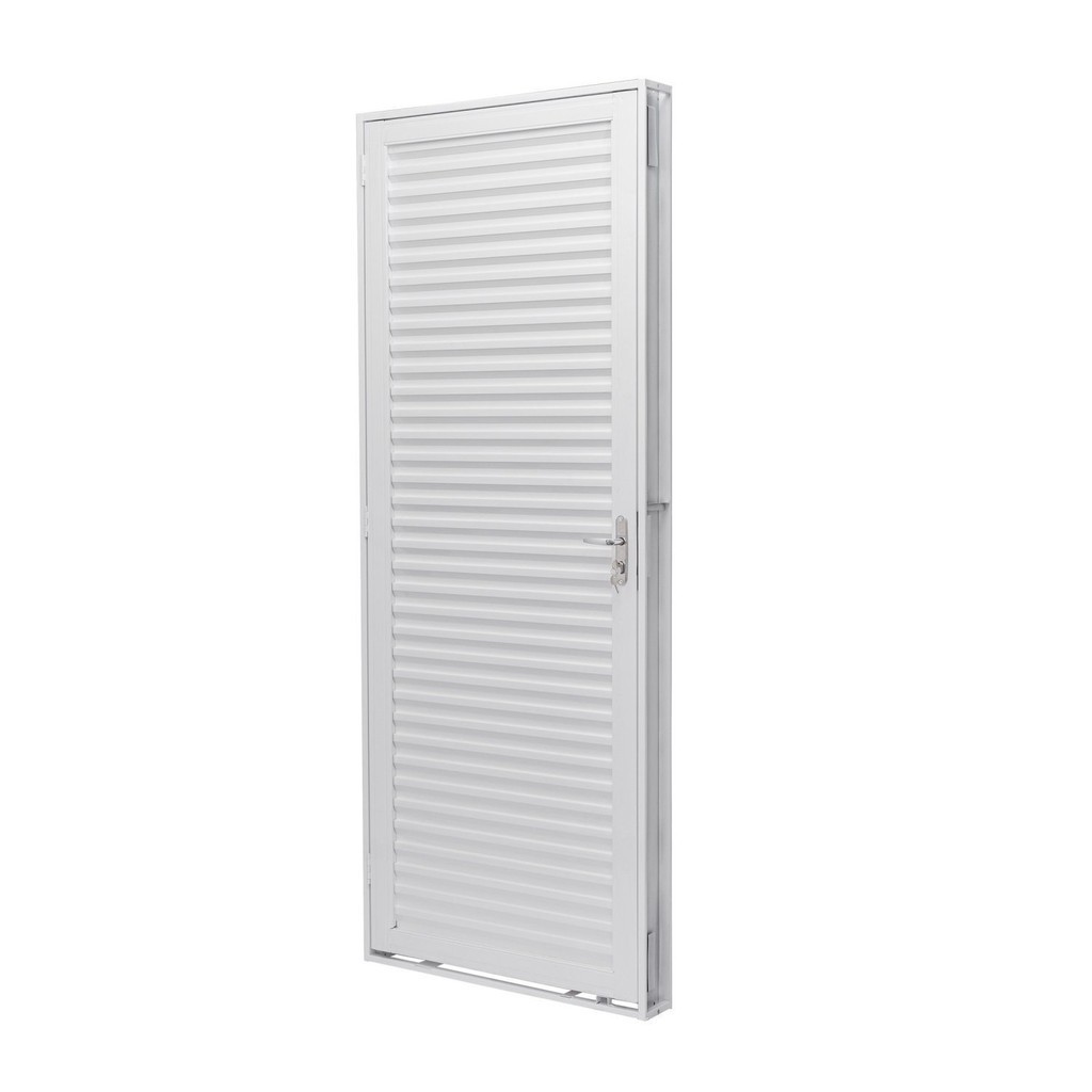 Porta de Aço Laminada 215x83cm Batente 12cm Unicsol Ramassol Abertura Direita em Oferta na Shopee
