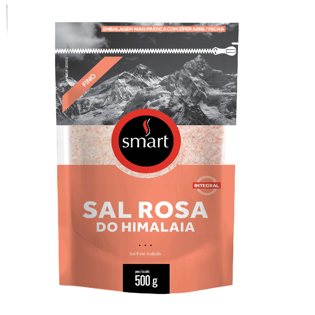 Sal Rosa Do Himalaia Fino Smart Sal 500 G em Oferta na Shopee