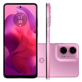 Smartphone Motorola Moto G24 128GB Rosa 4G Tela 6,6  Câmera Dupla 50MP Selfie 8MP Dual Chi...