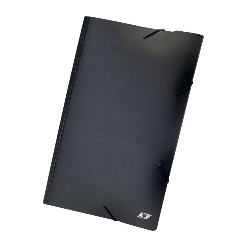 Pasta Aba Elástica Ofício Linha Black Preta ACP em Oferta na Shopee