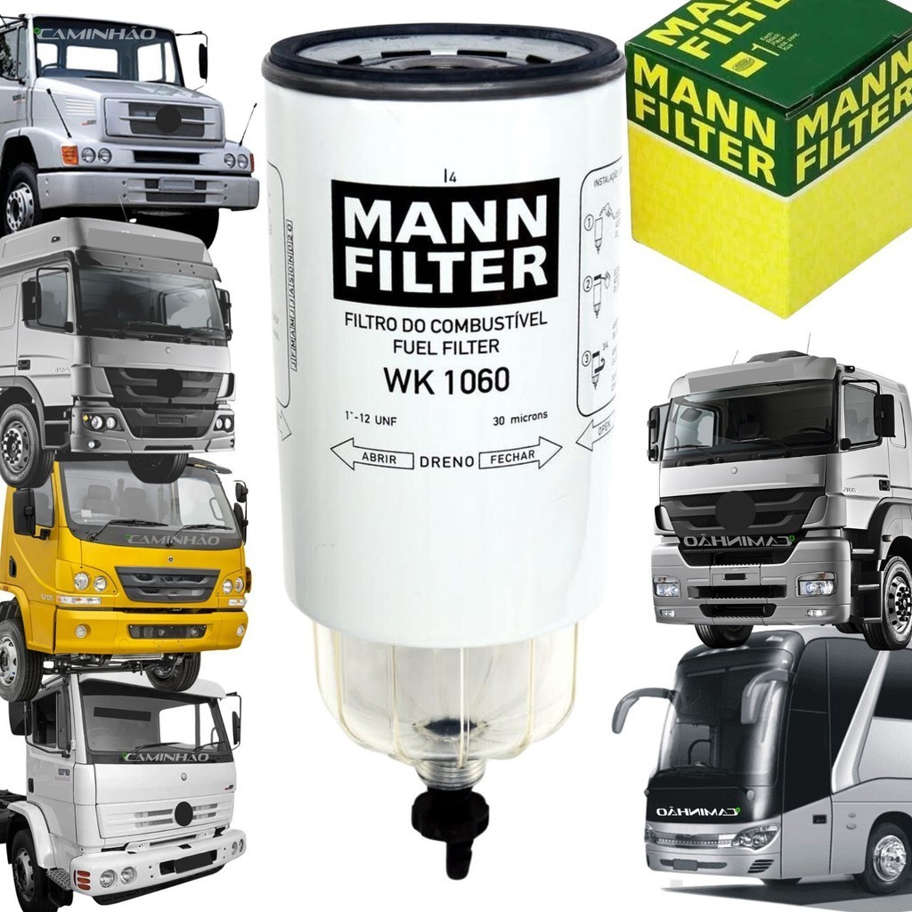 Filtro Combustível Separador de Água Diesel para Mercedes-Benz OM904 / OM924 / OM906 / OM926 / OM457 - 1218 1418 1620 Ac em Oferta na Shopee