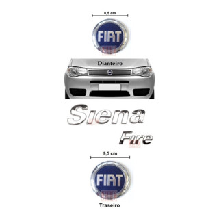Kit Emblemas Siena Fire - 2007 À 2008 em Oferta na Shopee