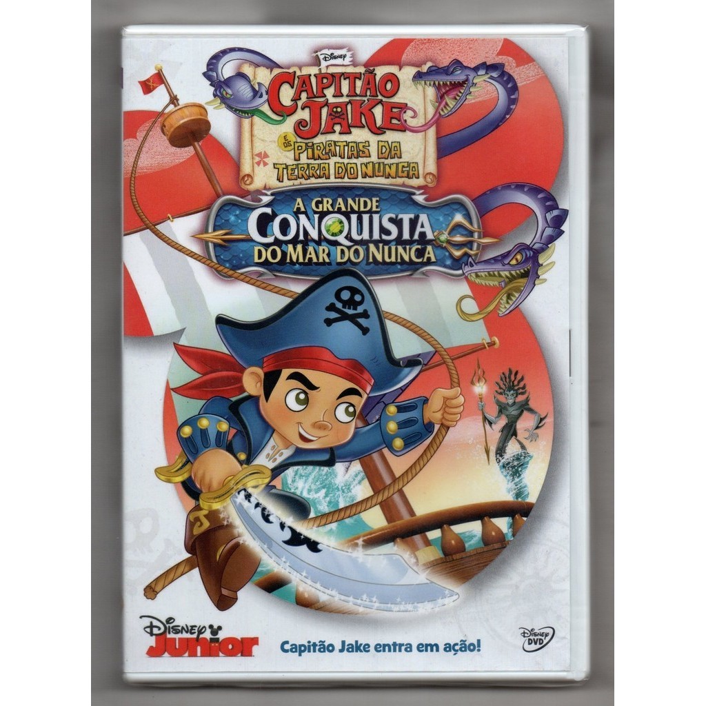 Capitão Jake e os Piratas da Terra do Nunca DVD A Grande Conquista do Mar do Nunca