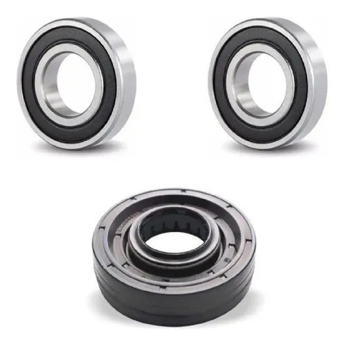 2 Rolamentos+1 Retentor Kit Original Brastemp 7-8-9-10-11 Kg