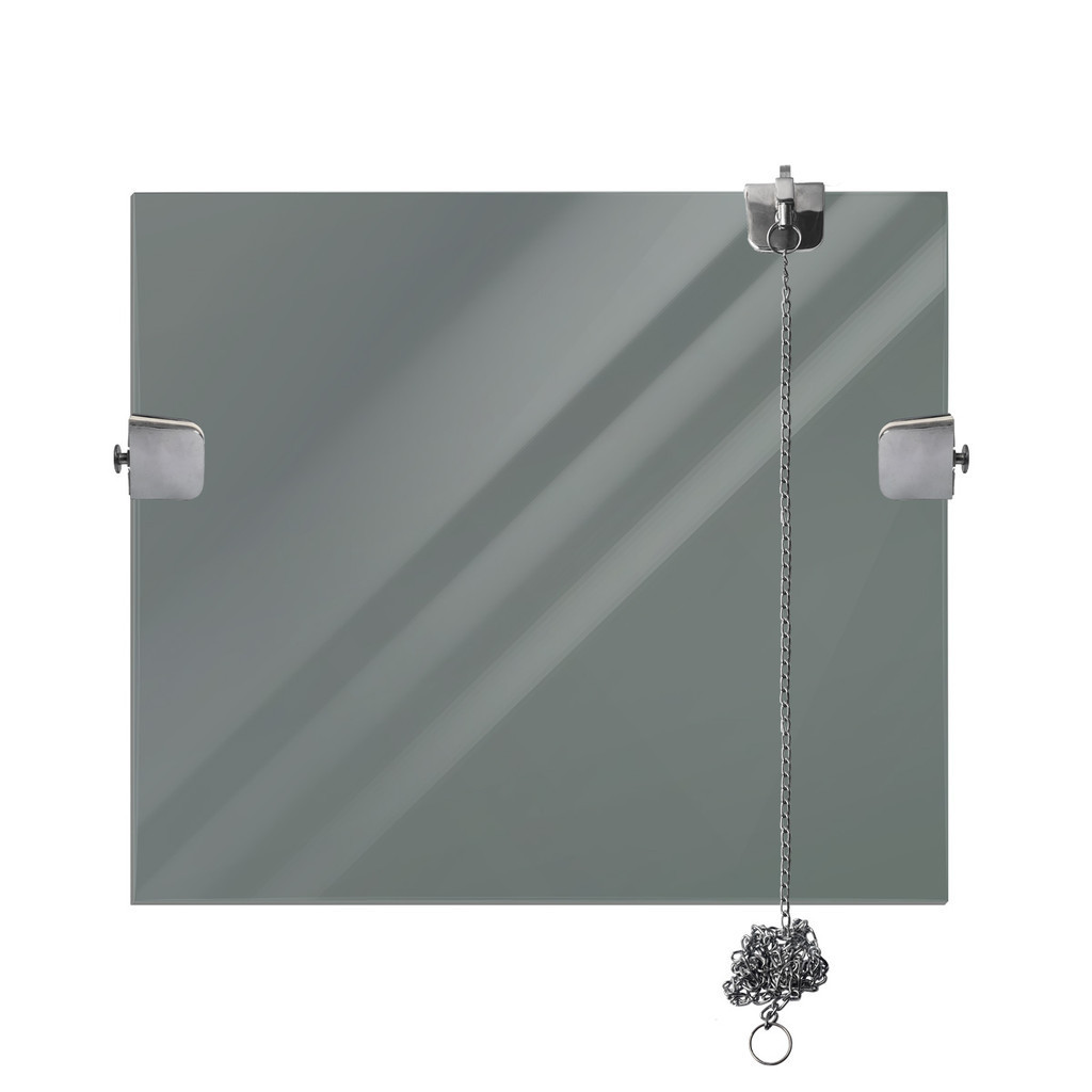 JANELA BASCULANTE FUME 06MM TEMPERADO 60X60 CROMADO DESMONTADO