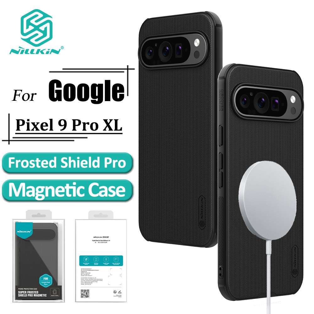Capa Nillkin Magnetic Super Frosted Shield Pro Para Google Pixel 9 Pro XL Telefone TPU + PC Anti-Impressão Digital Trase em Oferta na Shopee