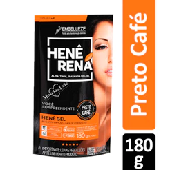 ALISANTE HENÊ RENÁ PRETO CAFÉ POUCH EMBELLEZE 180G