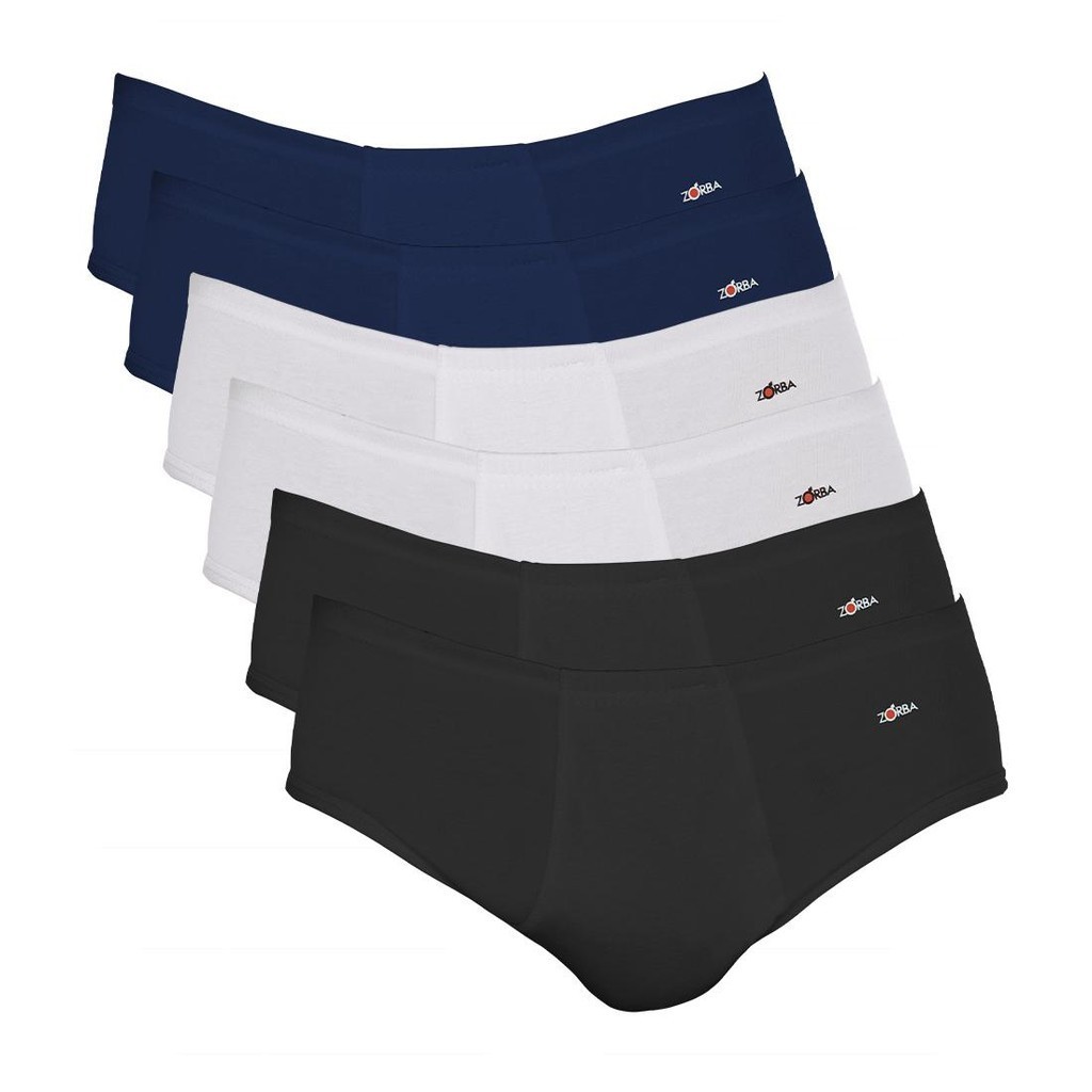 Kit 6 Cuecas Zorba Slip Light com Abertura Algodão 172 em Oferta na Shopee