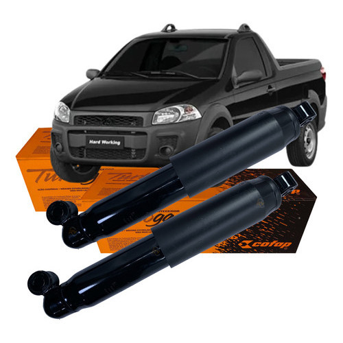 Par 2 Amortecedor Traseiro Cofap Original Strada 1.3/1.4/1.5/1.6/1.8 98 a 12 Adventure 1.8 05 a 2015 em Oferta na Shopee