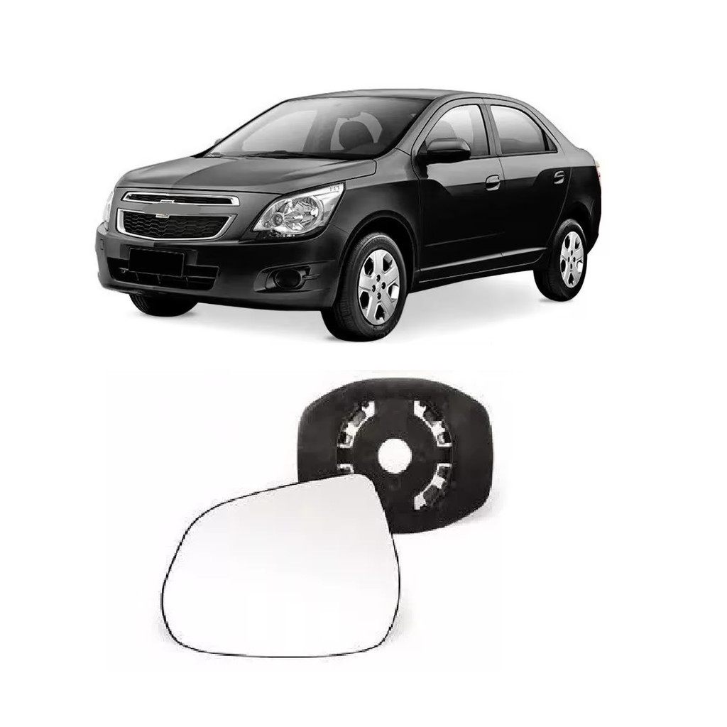 Lente Retrovisor Cobalt 2012 Ate 2018 Com Base Lado Esquerdo (Lado Motorista)