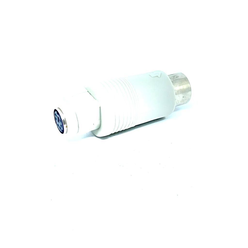 KIT COM 02 PEÇAS - CONECTOR ADAPTADOR DIN 5 VIAS MACHO PARA MINI DIN 6 VIAS FEMEA