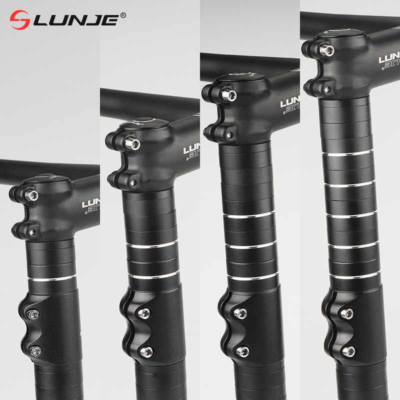 Bicicleta Guidão Extensor De Altura Vertical De Alumínio De Alta Resistência Conforto Ajustável