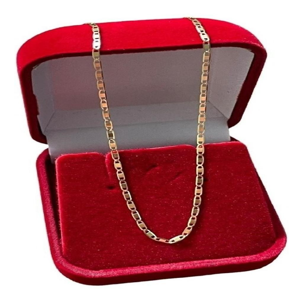 Corrente Ouro 18k Piastrine 60cm 1.8mm