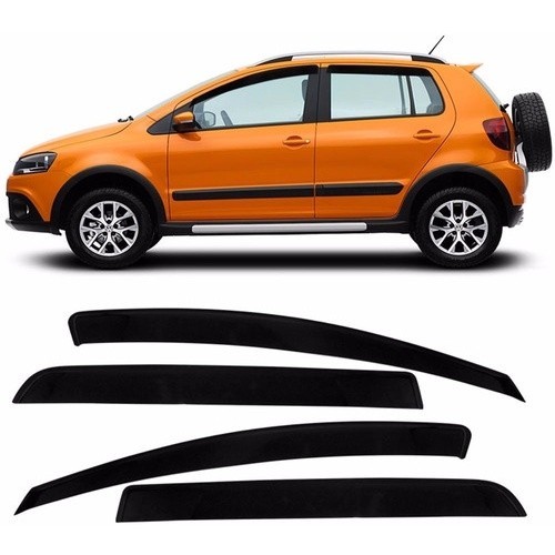 Calha De Chuva Defletor Fox Spacefox Crossfox 04 Até 18 Fumê 4 Portas em Oferta na Shopee