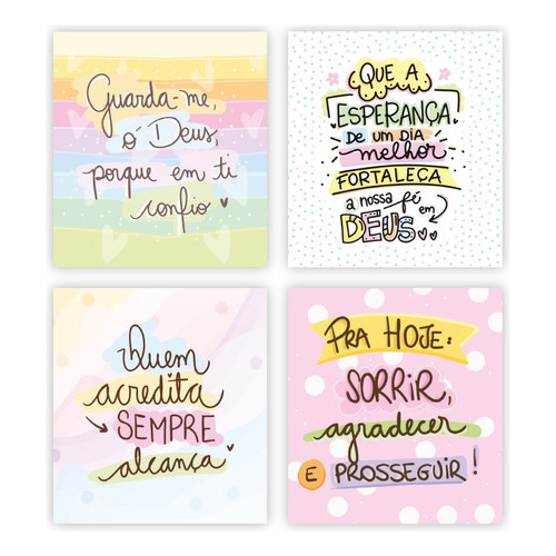 Mini Cartão Frases Motivacionais, Cartão Encomendas- 100 Uni