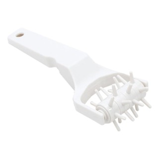 Rolo Furador para massas e pasta americana 22x6,8cm Plástico branco em Oferta na Shopee