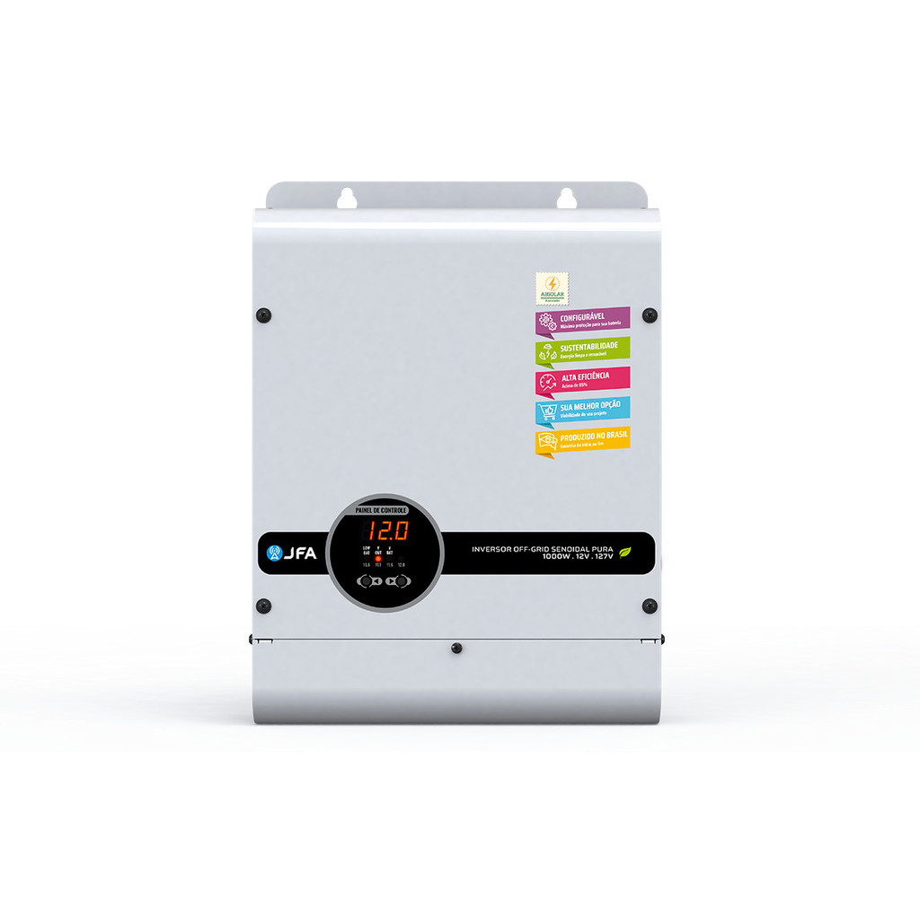 Inversor de Corrente 1000W 48V 220V GER RACK Onda Senoidal Off-Grid Pura Motorhome Sistema de Solar
