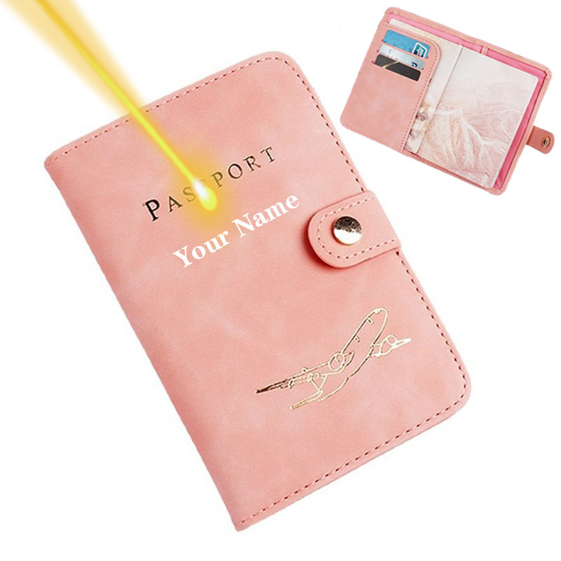 Nome Gravação RFID Porta-Passaporte À Prova D'água Capas Personalizadas Cartões Multifuncionais Mulher/Homem Presente Personalizado em Oferta na Shopee