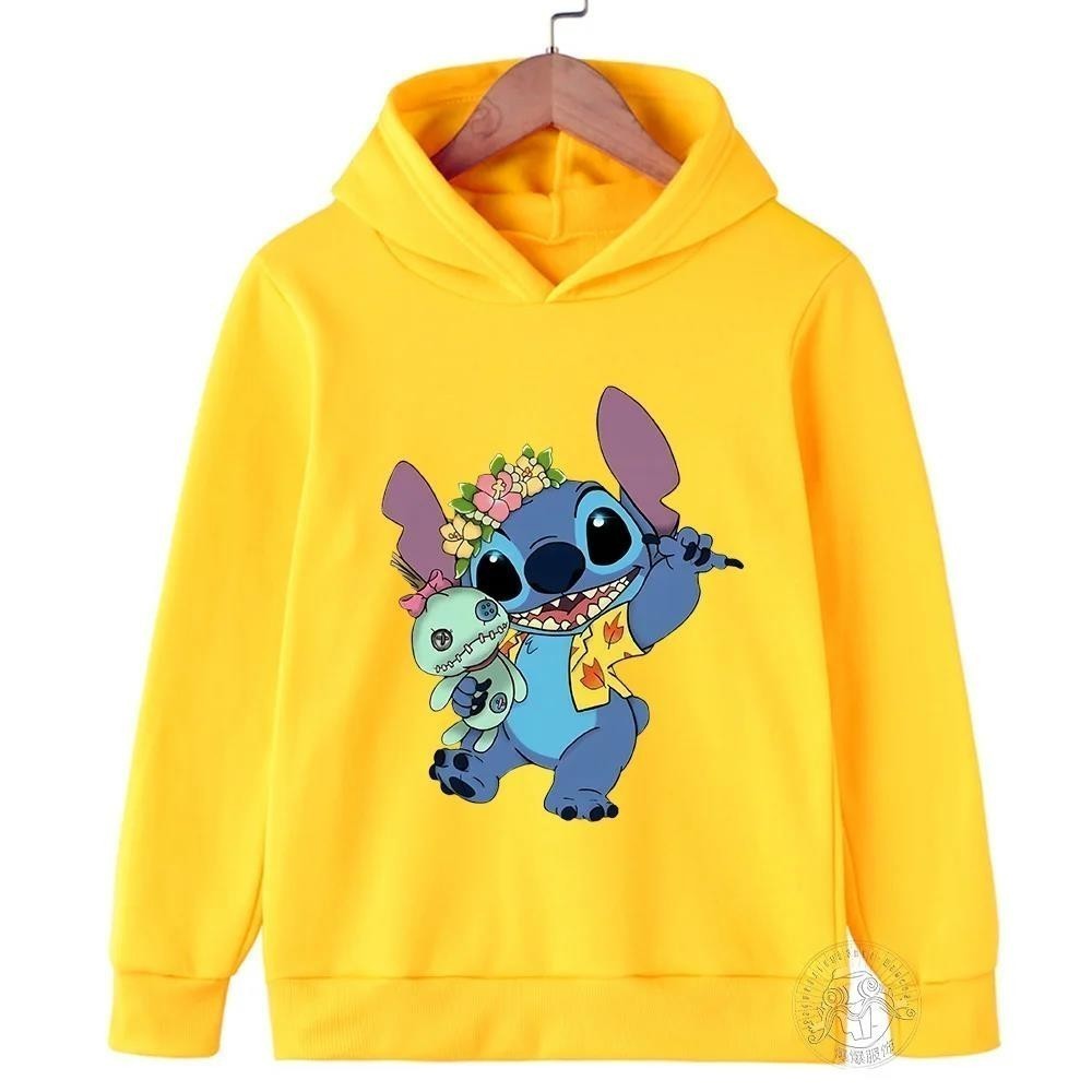 Desenho Animado Harajuku Capuz Impresso Para Crianças Pullover De Moda De Rua De Outono Meninos E Meninas
