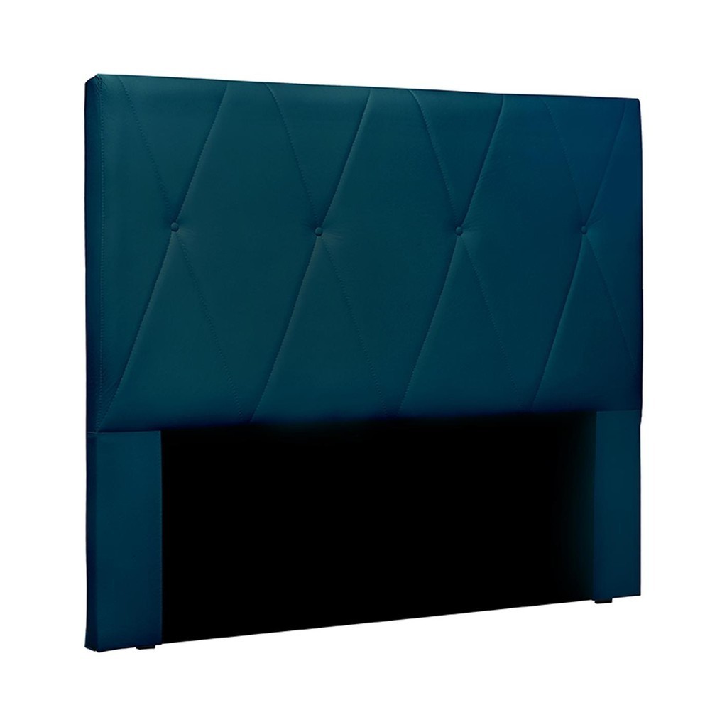 Cabeceira Decorativa King Size 1,95M Yves Veludo Azul Marinho G63 - Gran Belo