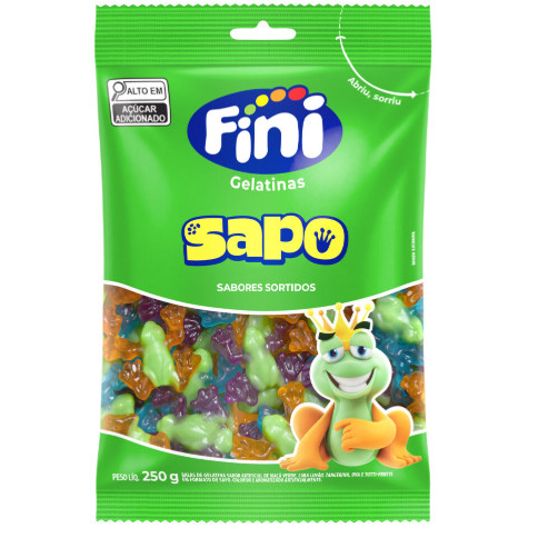 Bala Fini Gelatina Sapo Sortidos 250gr - Food & Beverages