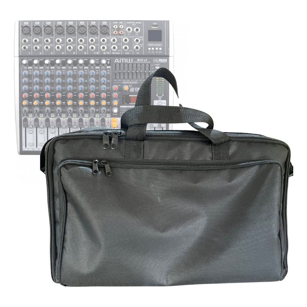 Capa Bag Para Mesa De Som Amw M10 Fx Luxo Revestida  SOUNDBAGS CAPAS