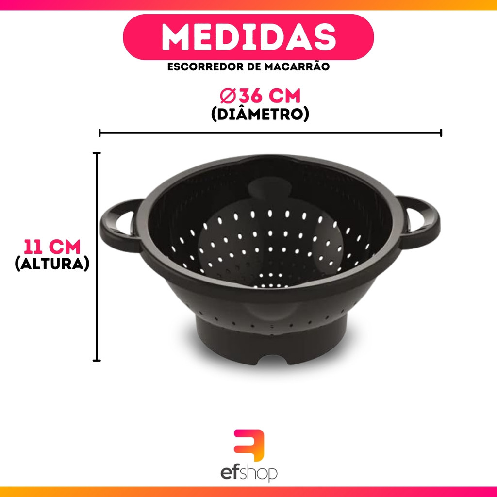 Escorredor de Arroz e Macarrão Kit de Plástico · foto 2