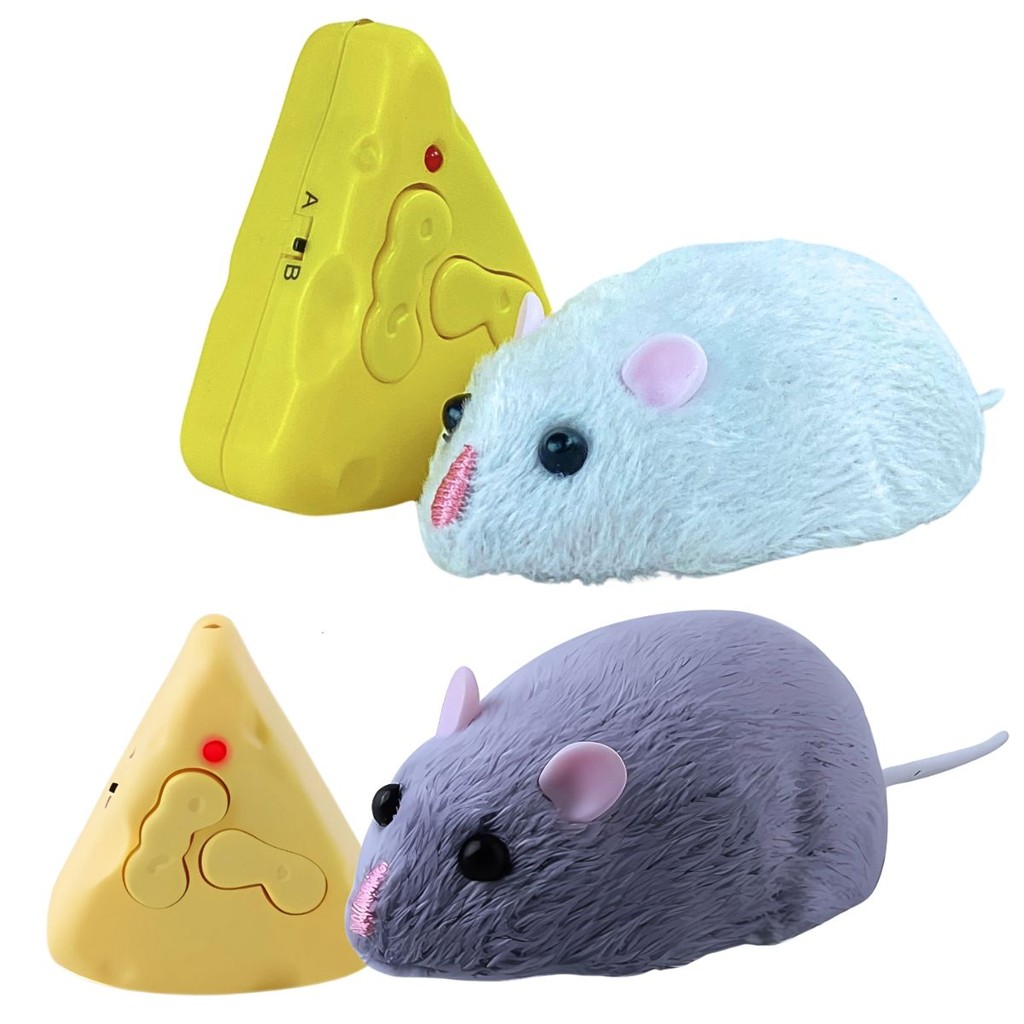 Rato Interativo Para Gatos Com Controle Remoto - Castela em Oferta na Shopee