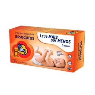 Creme Para Prevenção De Assaduras Kind Baby 3 Unidades 46g em Oferta na Shopee