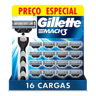 Kit Refil Para Barbear Gillette Mach3 16 unidades ORIGINAL em Oferta na Shopee