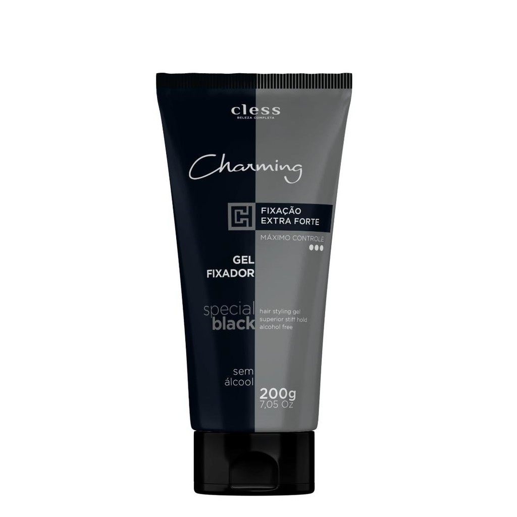 Gel Fixador extra forte sem álcool 200ml Charming em Oferta na Shopee