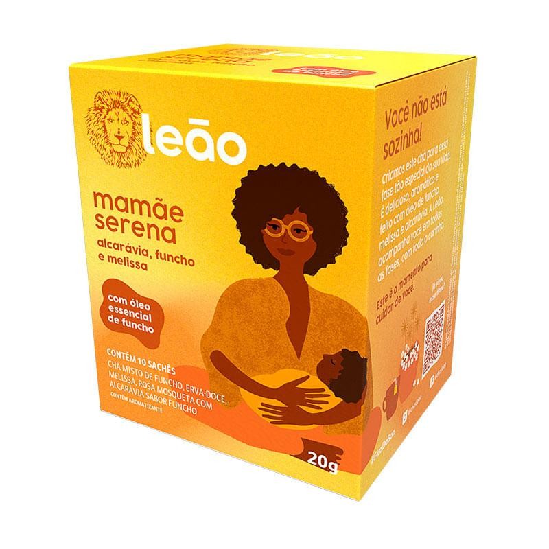 Chá Leão Mamãe Serena Alcarávia, Funcho e Melissa 10 Sachês 20g - Food & Beverages