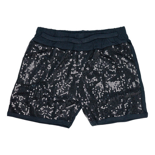 Shorts Infantil Paetê Preto Do 2 Ao 10 Nina Kid's